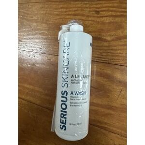 NewSerious Skincare A Defiance A Wash Anti Aging Cleanser Jumbo‎ Sz 16 Oz Sealed